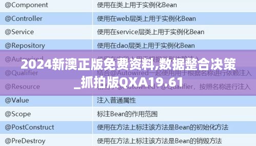 2024新澳正版免费资料,数据整合决策_抓拍版QXA19.61