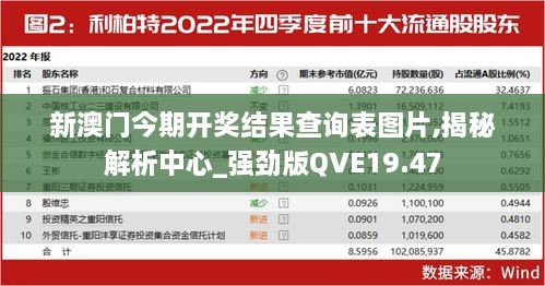 新澳门今期开奖结果查询表图片,揭秘解析中心_强劲版QVE19.47