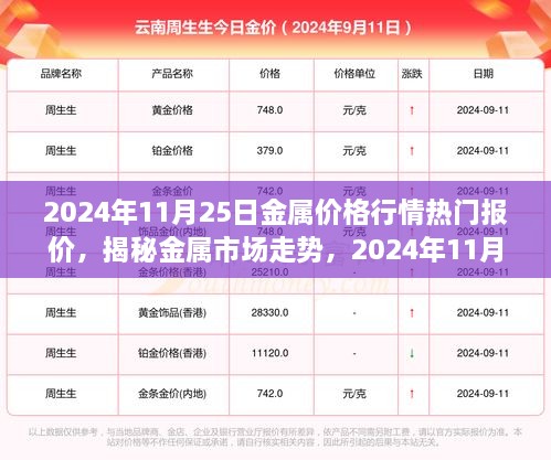 揭秘金属市场走势，深度解析2024年11月25日金属价格行情热门报价