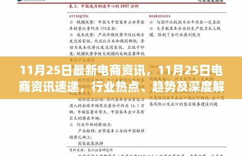 11月25日电商资讯速递，行业热点、趋势深度解析