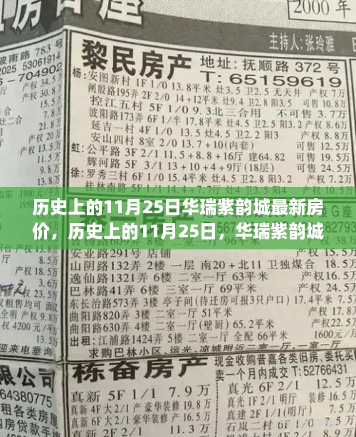 华瑞紫韵城房价变迁背后的励志故事，历史上的房价回顾与励志历程（11月25日最新房价）