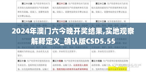 2024年澳门六今晚开奖结果,实地观察解释定义_确认版CSD5.55