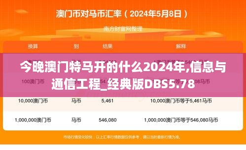 今晚澳门特马开的什么2024年,信息与通信工程_经典版DBS5.78