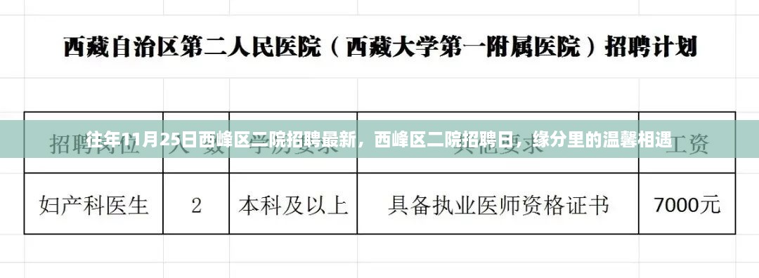 西峰区二院招聘日，缘分相遇的温馨时刻