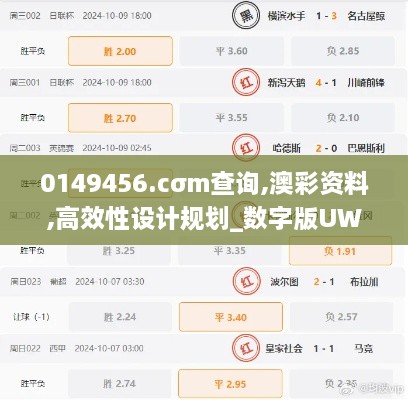 0149456.cσm查询,澳彩资料,高效性设计规划_数字版UWY14.84