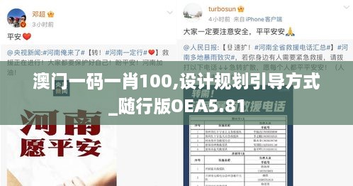 澳门一码一肖100,设计规划引导方式_随行版OEA5.81