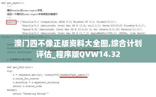 澳门四不像正版资料大全图,综合计划评估_程序版QVW14.32