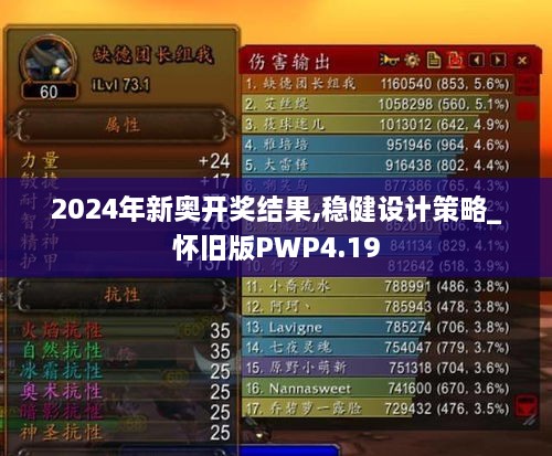 2024年新奥开奖结果,稳健设计策略_怀旧版PWP4.19