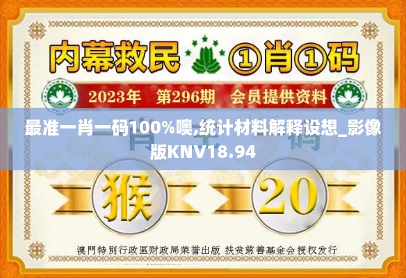 最准一肖一码100%噢,统计材料解释设想_影像版KNV18.94