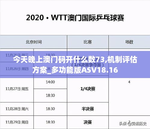 今天晚上澳门码开什么数73,机制评估方案_多功能版ASV18.16