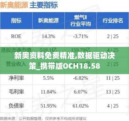 新奥资料免费精准,数据驱动决策_携带版OCH18.58