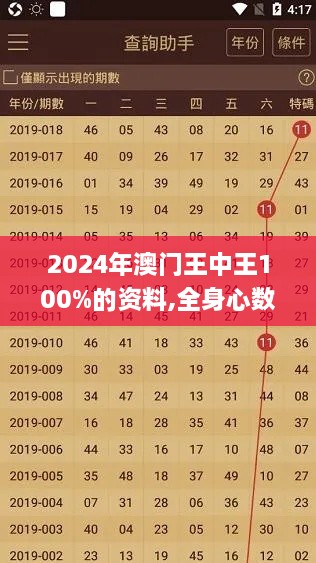 2024年澳门王中王100%的资料,全身心数据计划_娱乐版SWM18.61