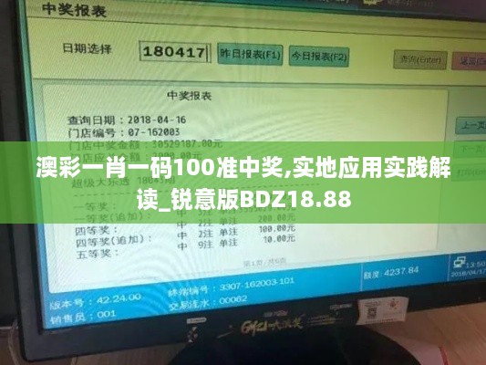 澳彩一肖一码100准中奖,实地应用实践解读_锐意版BDZ18.88