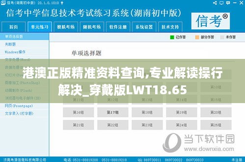 港澳正版精准资料查询,专业解读操行解决_穿戴版LWT18.65