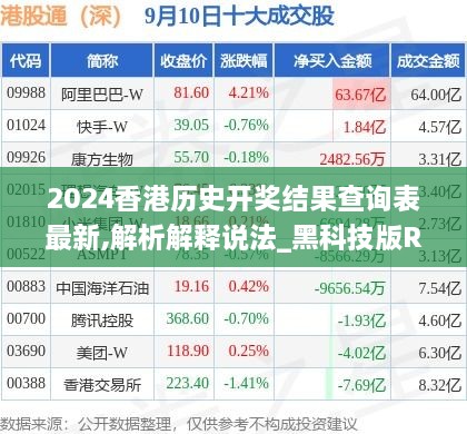 2024香港历史开奖结果查询表最新,解析解释说法_黑科技版RGV4.45