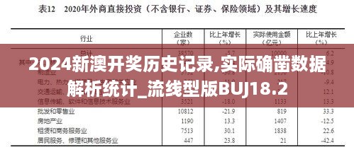 2024新澳开奖历史记录,实际确凿数据解析统计_流线型版BUJ18.2