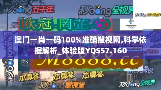 澳门一肖一码100%准确搜视网,科学依据解析_体验版YQS57.160