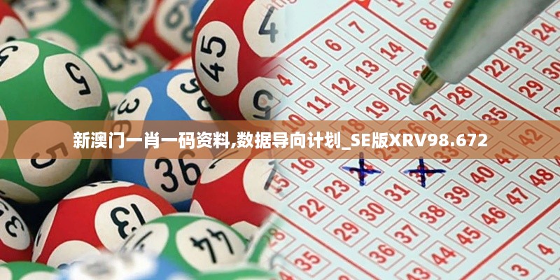 新澳门一肖一码资料,数据导向计划_SE版XRV98.672