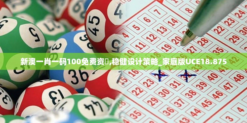 新澳一肖一码100免费资枓,稳健设计策略_家庭版UCE18.875