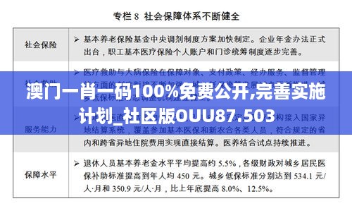 澳门一肖一码100%免费公开,完善实施计划_社区版OUU87.503