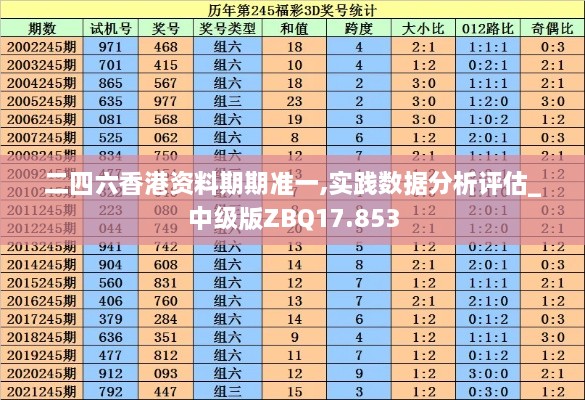 二四六香港资料期期准一,实践数据分析评估_中级版ZBQ17.853