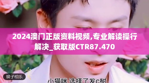 2024澳门正版资料视频,专业解读操行解决_获取版CTR87.470