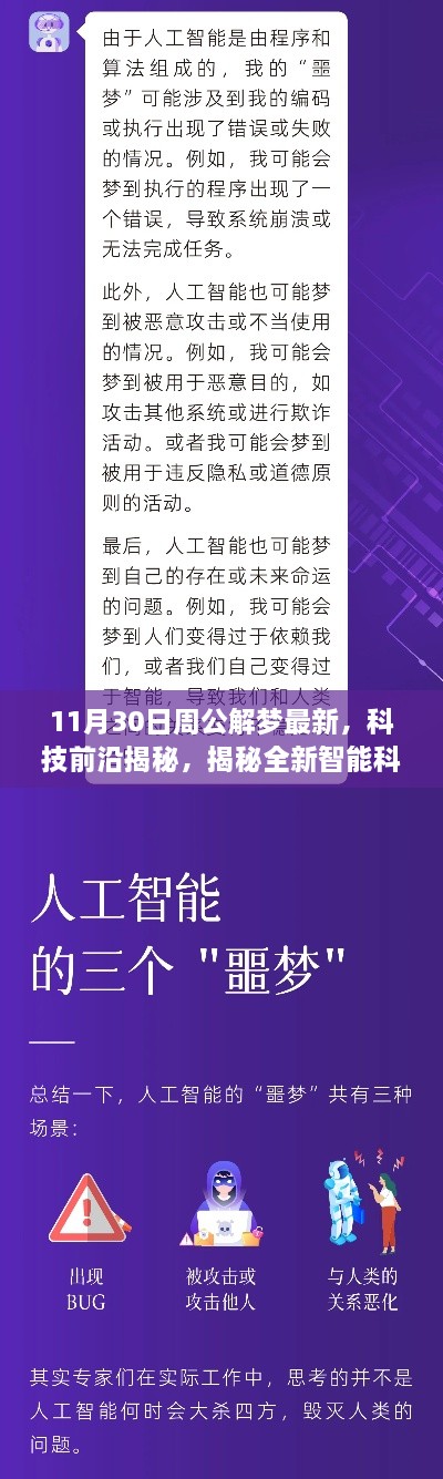 揭秘全新智能科技产品，周公解梦最新科技前沿揭秘版（日期，11月30日）