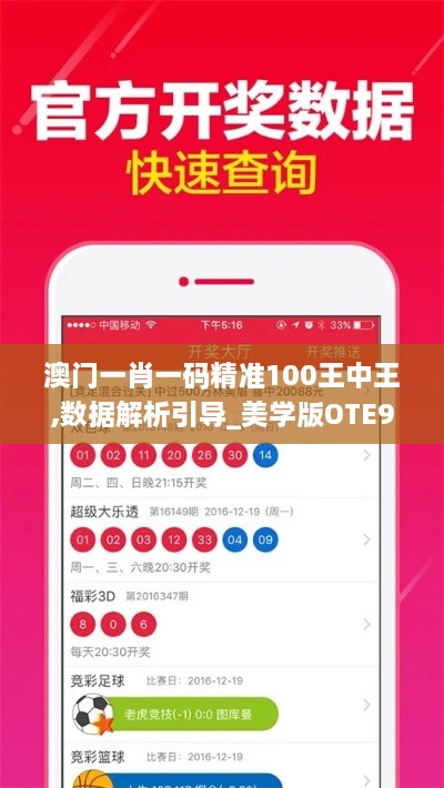 澳门一肖一码精准100王中王,数据解析引导_美学版OTE98.421