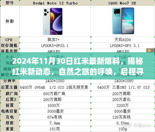 揭秘红米新动态，启程自然之旅，探寻内心宁静与美景的呼唤（最新爆料）