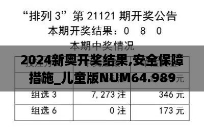 2024新奥开奖结果,安全保障措施_儿童版NUM64.989