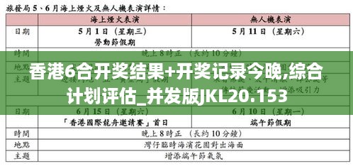 香港6合开奖结果+开奖记录今晚,综合计划评估_并发版JKL20.153