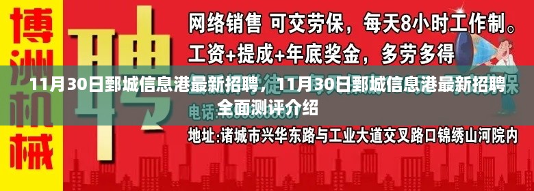 11月30日鄄城信息港最新招聘全面测评详解