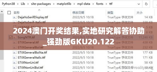 2024澳门开奖结果,实地研究解答协助_强劲版GKU20.122