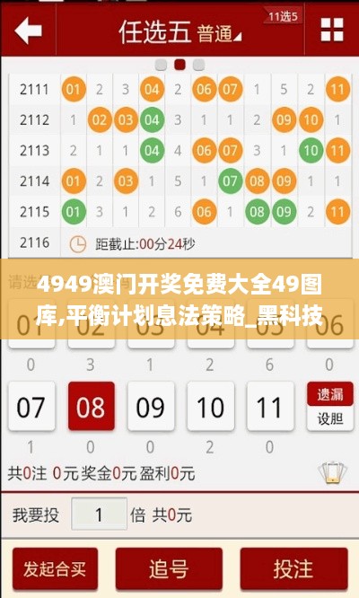 4949澳门开奖免费大全49图库,平衡计划息法策略_黑科技版FBS21.969