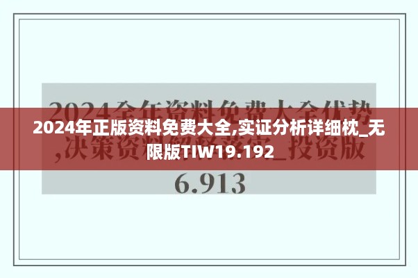 2024年正版资料免费大全,实证分析详细枕_无限版TIW19.192