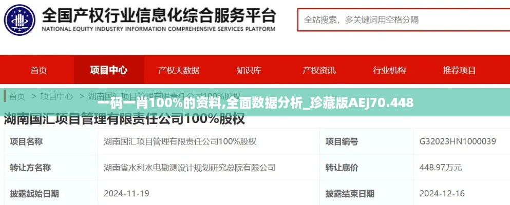 一码一肖100%的资料,全面数据分析_珍藏版AEJ70.448