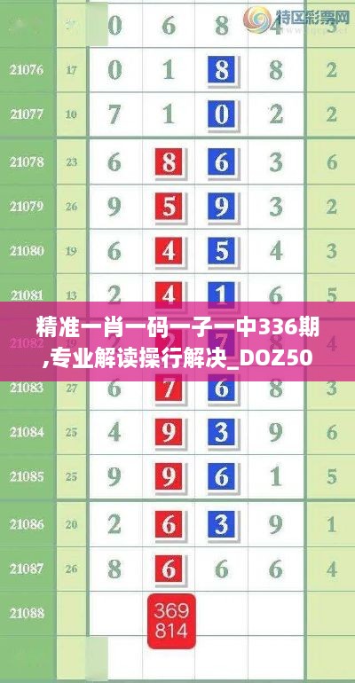 精准一肖一码一子一中336期,专业解读操行解决_DOZ50.556资源版