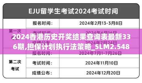 2024香港历史开奖结果查询表最新336期,担保计划执行法策略_SLM2.548结合版