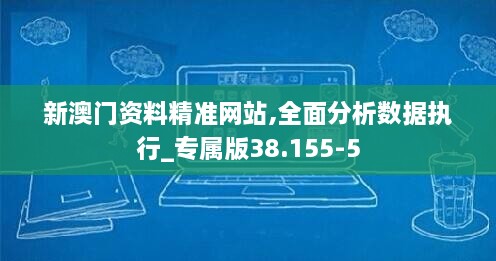 新澳门资料精准网站,全面分析数据执行_专属版38.155-5