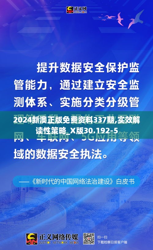 2024新澳正版免费资料337期,实效解读性策略_X版30.192-5