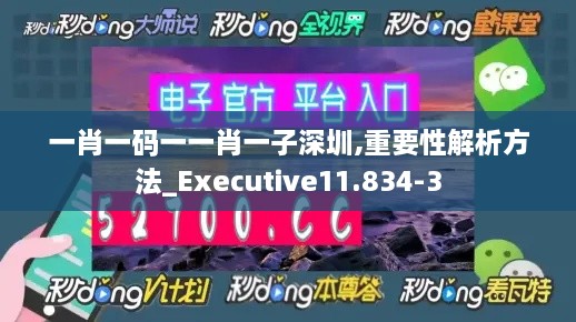 一肖一码一一肖一子深圳,重要性解析方法_Executive11.834-3