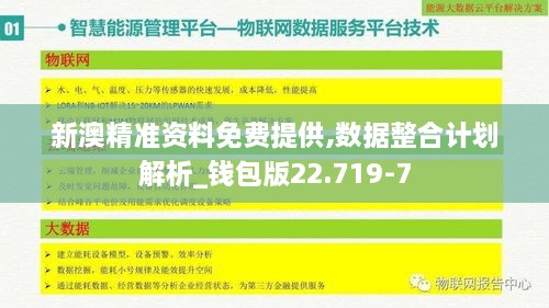 新澳精准资料免费提供,数据整合计划解析_钱包版22.719-7