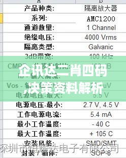 企讯达二肖四码,决策资料解析说明_BT18.763-1