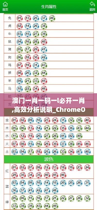 澳门一肖一码一l必开一肖,高效分析说明_ChromeOS28.534-6