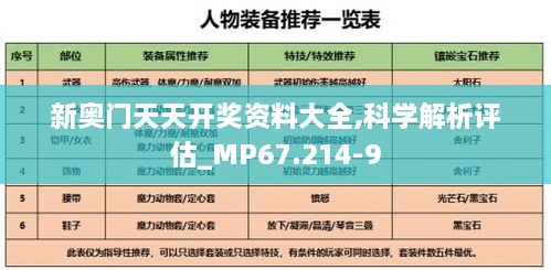 新奥门天天开奖资料大全,科学解析评估_MP67.214-9