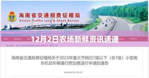 农场最新资讯速递，12月2日新鲜资讯分享