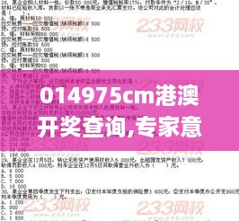 014975cm港澳开奖查询,专家意见解析_eShop160.103-5