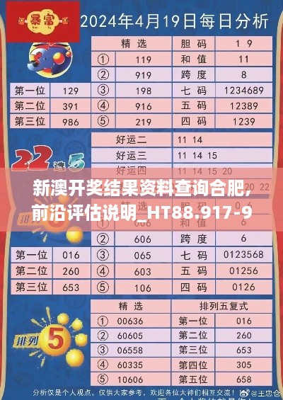 新澳开奖结果资料查询合肥,前沿评估说明_HT88.917-9