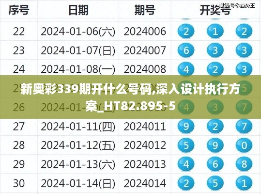 新奥彩339期开什么号码,深入设计执行方案_HT82.895-5