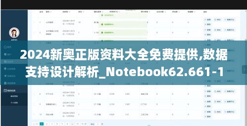 2024新奥正版资料大全免费提供,数据支持设计解析_Notebook62.661-1